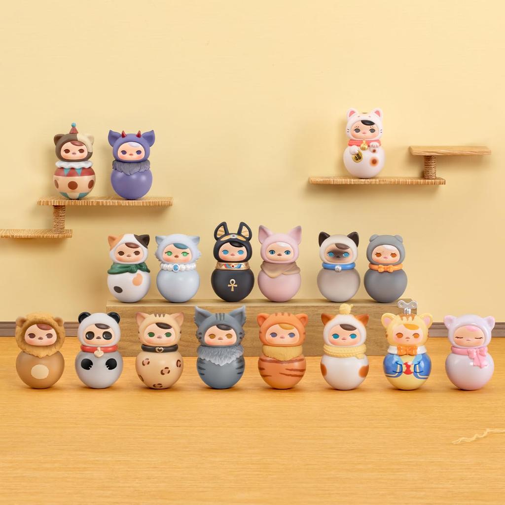 POP MART PUCKY Roly-Poly Kitty-serien [1 stk.] (PUCKY Roly-Poly Kitty-serien, Brikke, 1)