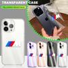 New Fashion Car Logo Transparent Phone Case For IPhone 11 12 13 14 Pro Max XR X XS SE 7 8 Plus For BMW M E34 E36 E60 E90 E46 E39 E70