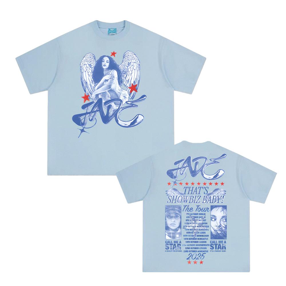 Jade Thirlwall T-Shirt THAT'S SHOWBIZ BABY! THE TOUR DATEBACK TEE Summer High Quality Graphic Tshirt Unisex 100% Cotton Tops