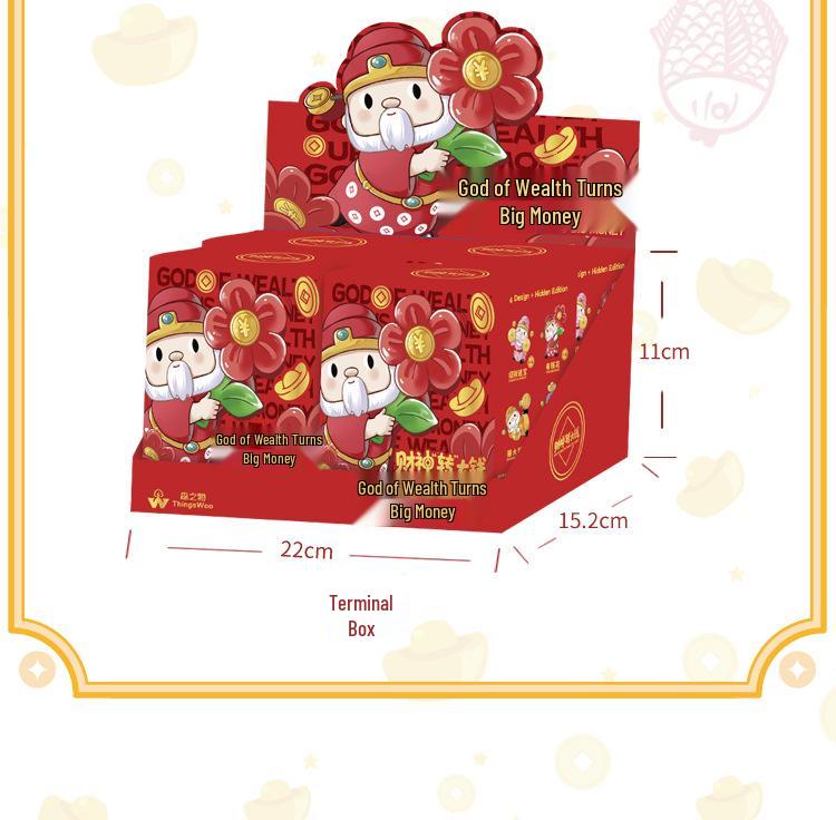 God of Wealth Blind Box: Creative Resin Desktop Ornament in Multiple Styles