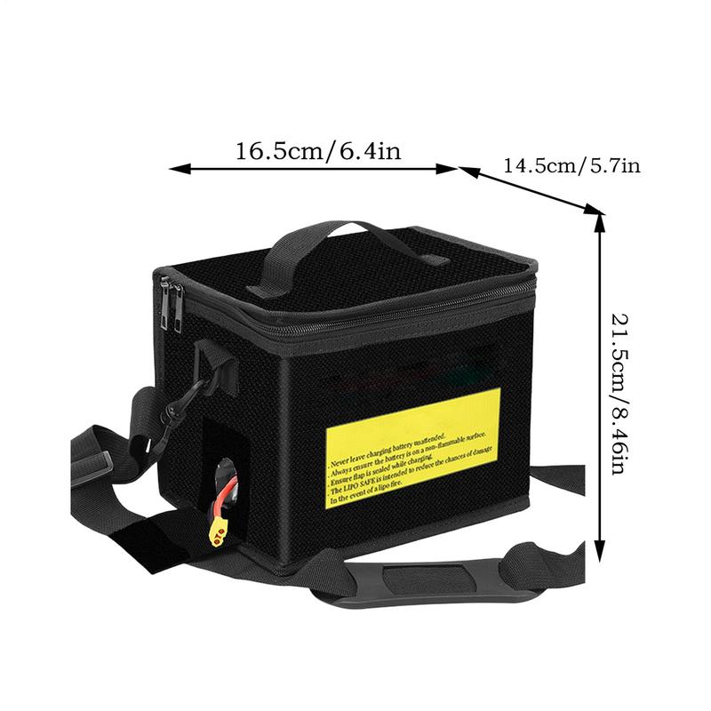 Borsa per Batterie RC Grande Custodia per Batterie Borsa Protettiva Ignifuga Antiesplosione Per Stoccaggio Trasporto E Ricarica
