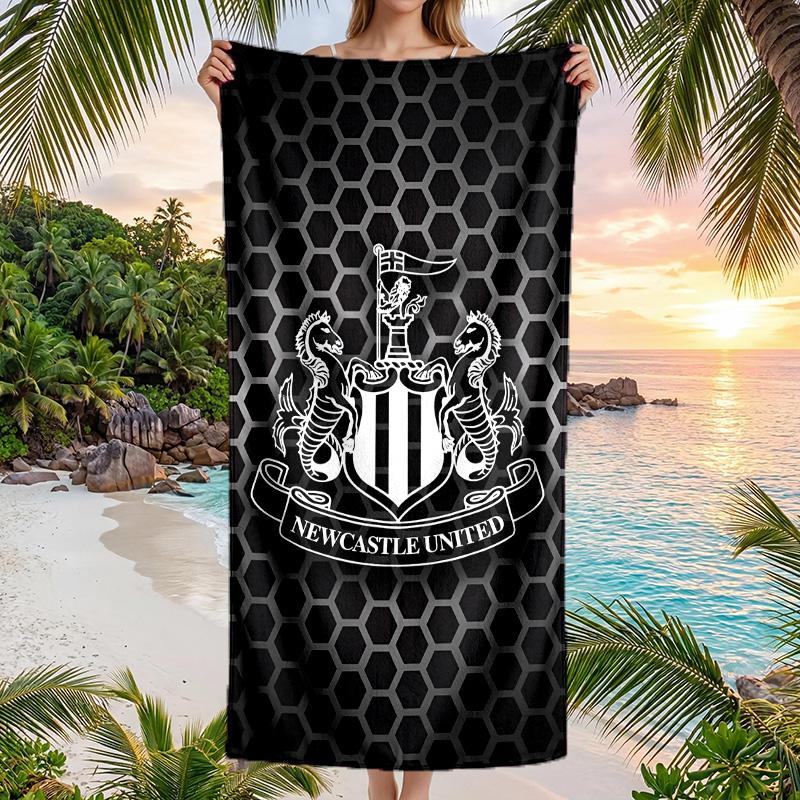 Newcastle United Beach Towel Soft Microfiber Summer Towel Quick Dry Absorbent Towel for Beach Swimming Pool Travel