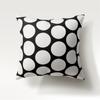 Nordic simple fashion black and white geometric polyester pillowcase 45x45cm Sofa Chair car cushion cover Home decor Pillowcase