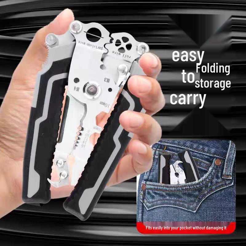 Insulated Multifunctional Electrician Wire Stripping and Cutting Pliers Scissors