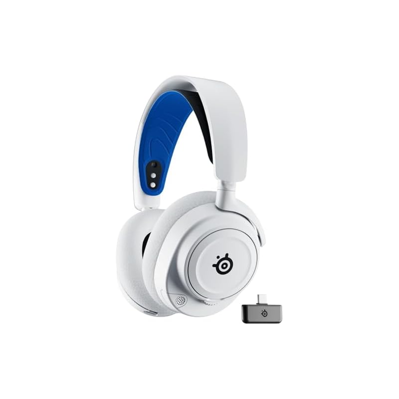 SteelSeries Arctis Nova 7P Wireless Gaming Headset, Lightweight, Voice Chat Enabled, Simultaneous Connection to Games and Smartphones, Wireless,