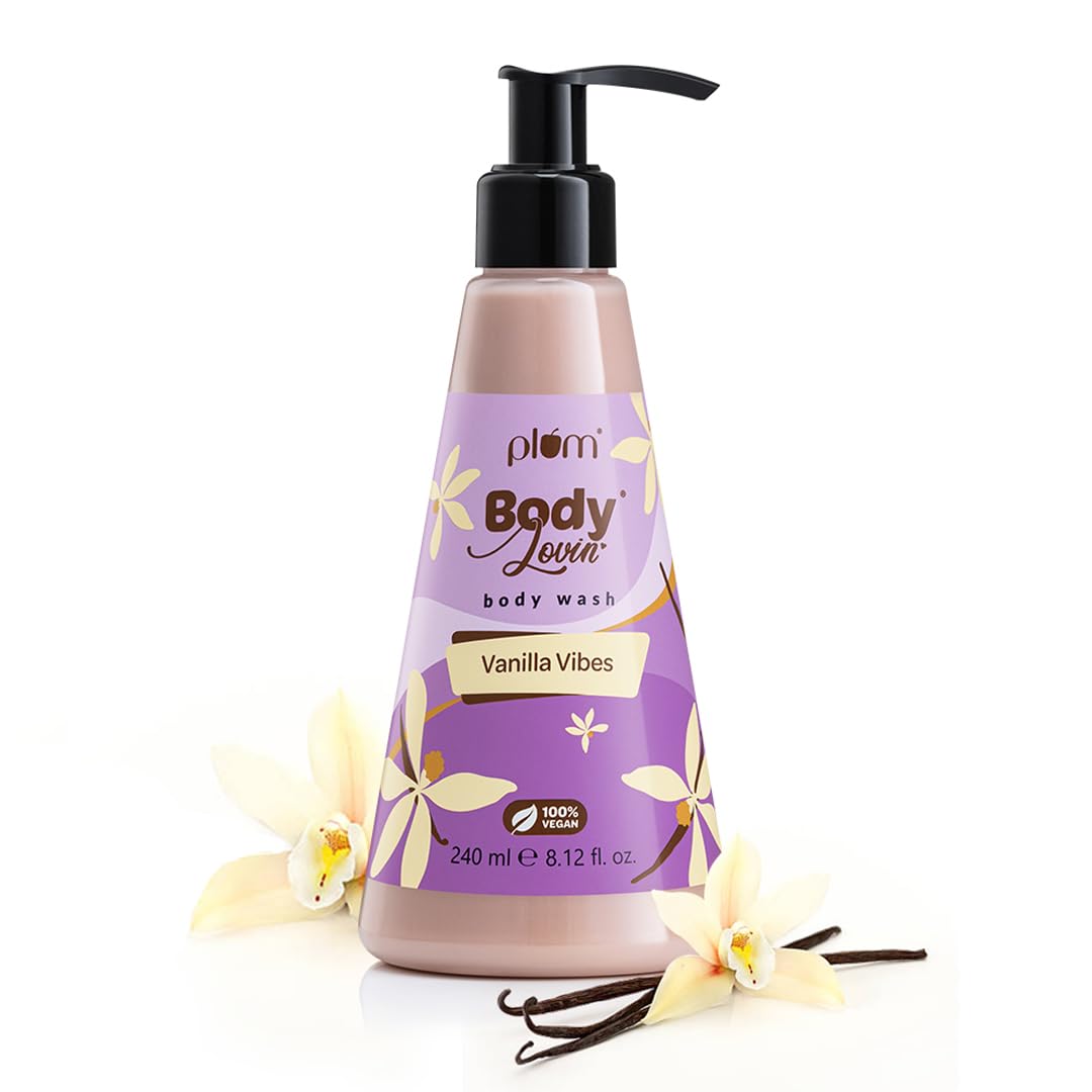 

Plum Bodylovin Vanilla Vibes Body Wash 240ml Pack of 1 | SLS-Free Creamy Shower Gel for Soft Smooth Skin