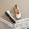 9693 -2 Japońskie francuskie płaskie buty damskie casualowe buty Mary Jane koreańska wersja miękkie dno pasek z jednym słowem duże rozmiary damskie buty