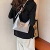 Portable fashion tote bag Korean ins shoulder bag 2025 summer foreign style sweet bow simple messenger bag