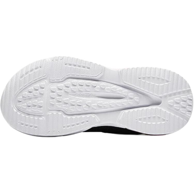 Anta Kids Bow Speed Trendy Sports Non-Slip Durable Low-Top Running Shoes Kids Sneaker Black White A22449969-2