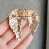 Retro Gold Wing Feather Brooch, Personalized Light Luxury High-end Banquet Accessories, Pin Corsage