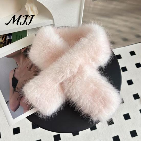 Soft Plush Winter Scarf Faux Fur Collar for Women, Neck Warmer Scarf, Fluffy Stylish Warm Coats Scarves, Thanksgiving Christmas Fashion Gifts Mothers