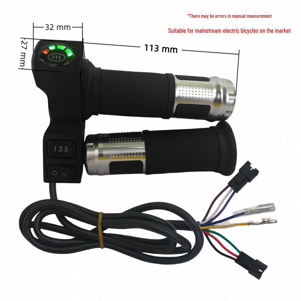 Four-Light 23 Switch Electric Vehicle Throttle with 3-Speed Voltage Display