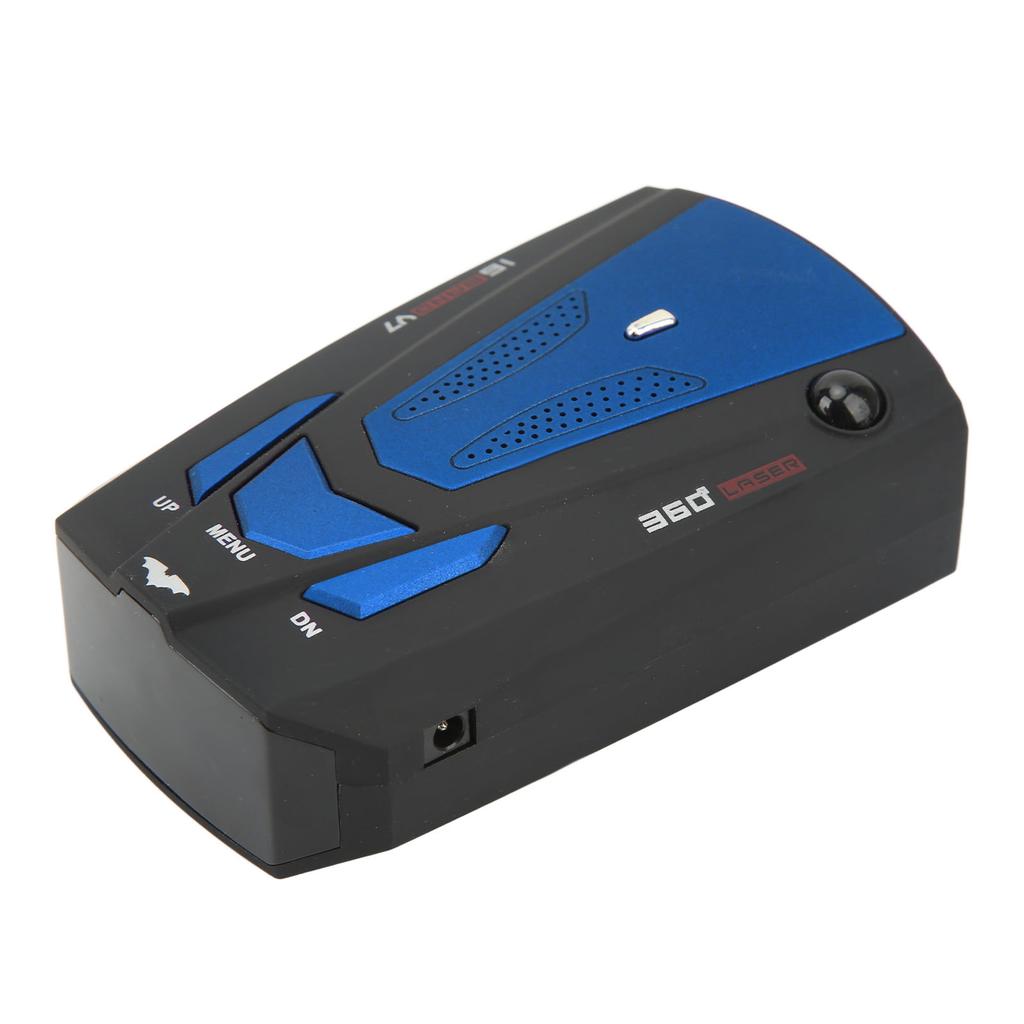 Car Radar Detector 360 Degree Protection Electronic Dog Detector Speedometer Speed Tester Blue