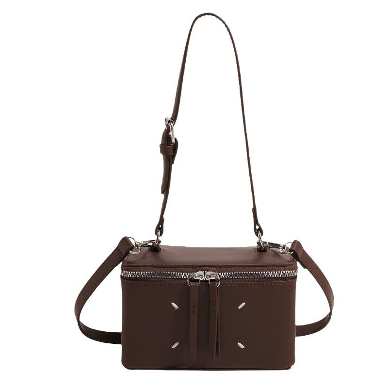 2025 New Fashion Versatile Square Box Bag Portable Shoulder Bag Women's Small Cosmetic Bag Exquisite