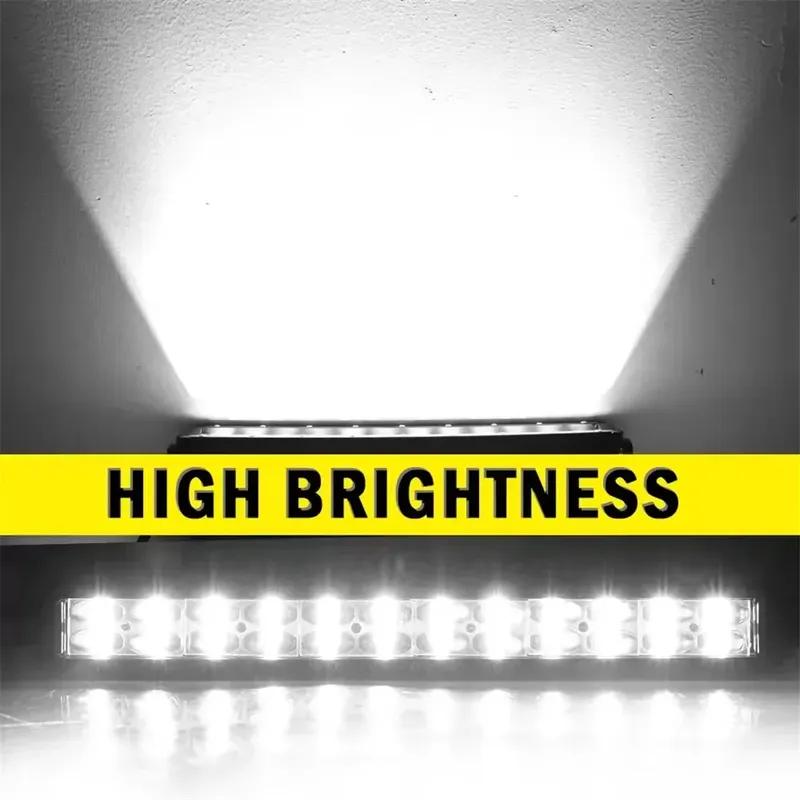 6D Lens Ultra Strip LED Light Bar 8" 14" 20" inch Driving Fog Lamp Work Light 4x4 Led Bar for Motorcycle Offroad SUV ATV Tractor
