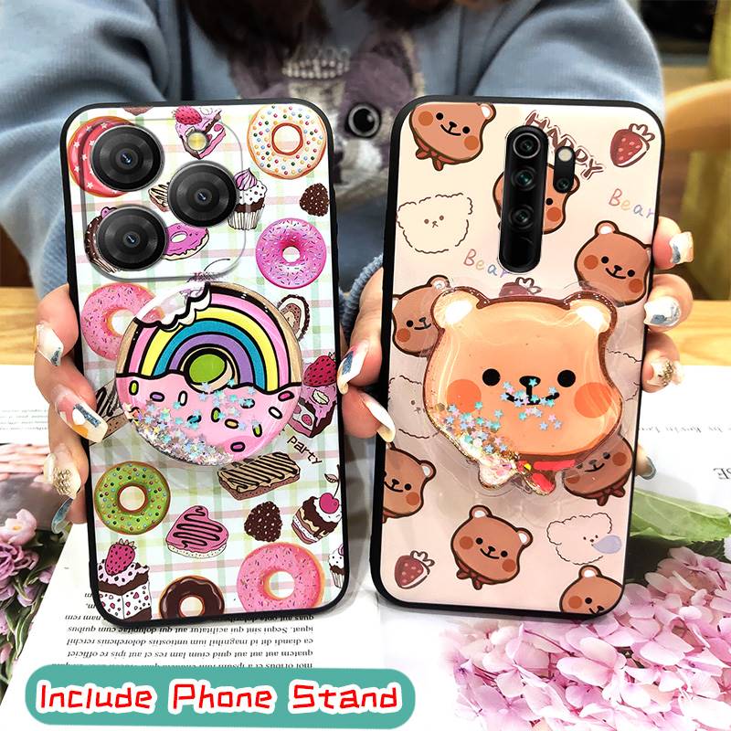 Anti-knock Simplicity Phone Case For Blackview Shark9 5G Durable Quicksand TPU Phone Lens Protection Cartoon Soft Case