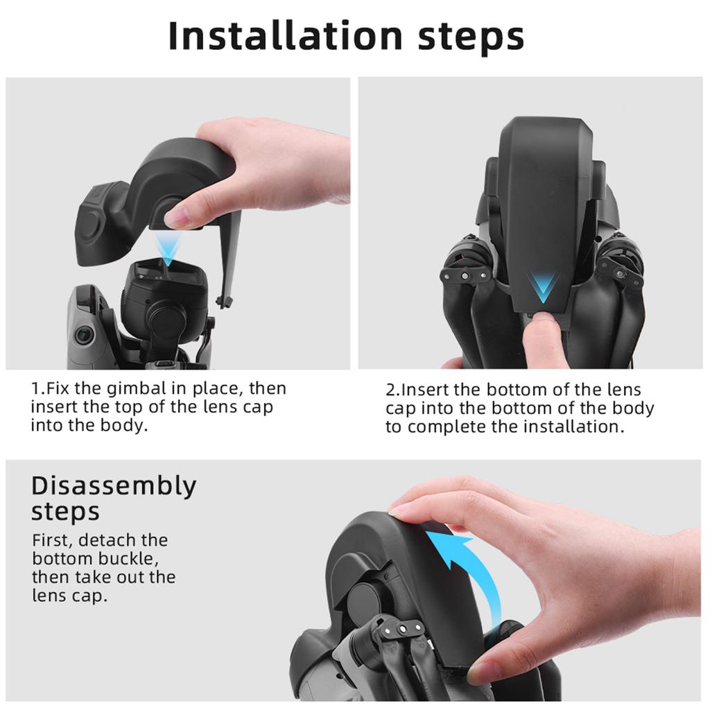 Lens Caps for AIR 3S Drones Protections Cover Dust-proof Caps Gimbals Guards Quadcopter Protectors Accessory