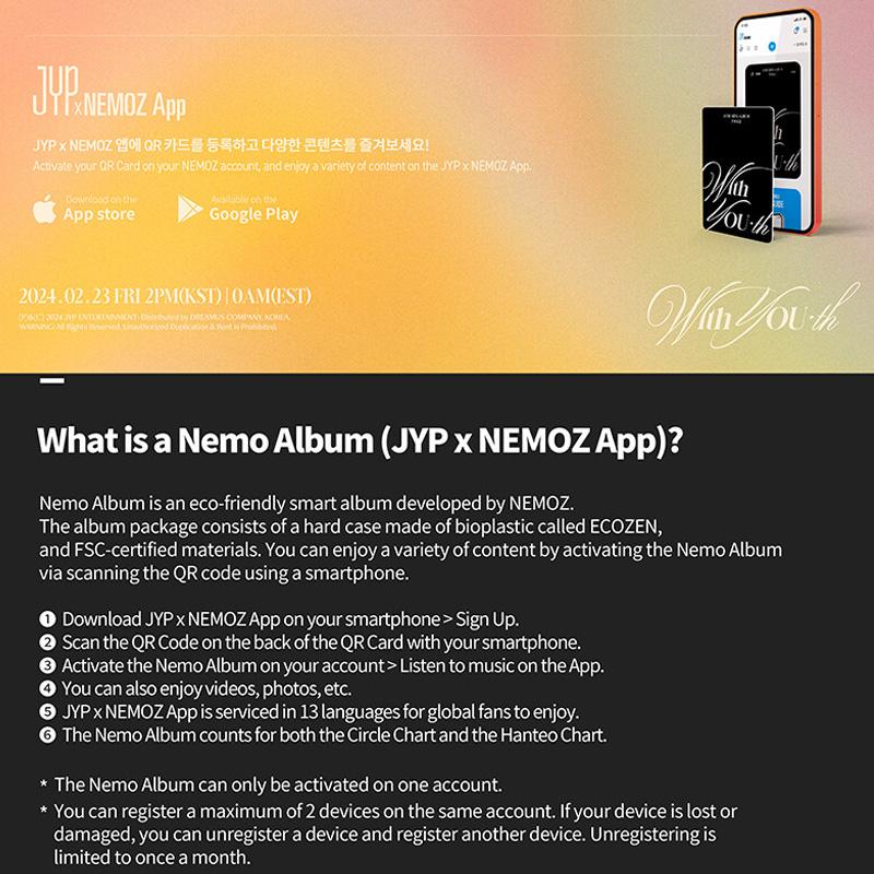 Twice 13th Mini Album With YOU-th (Platform_Nemo Ver.) **Special POCA Gift**