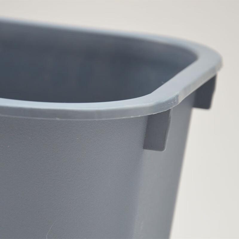 Rectangular Spring-Lid Trash Can