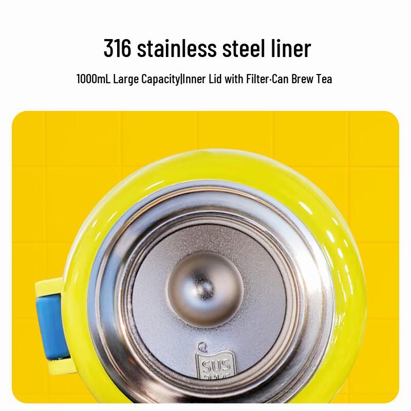 Minions Portable Vacuum Thermos Bottle 1000ml
