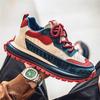 Men's Retro Color Block Dad Sneakers - Thick Sole, Height Increasing, Low-Top, Spring/Autumn Shoes for Students
