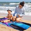 Hatsune Miku Neon City Cyberpunk Anime Beach Towel Digital Print Soft Quick Dry For Swim Travel Outdoor Pool
