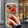 Phone Case: 2D flat, suitable for iPhone 18 17 16 15 14 13 12Pro protective case, phone decoration, red fox, Halloween and Christmas gift