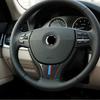 Dekorationsplåster för ratt Kolfiber Bilklistermärken För BMW 5-serie 2011-2017 F10 F18 528 525Li Interiör