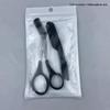 3-Piece Eyebrow Trimming Set with Scissors, Comb, and Small Trimmer