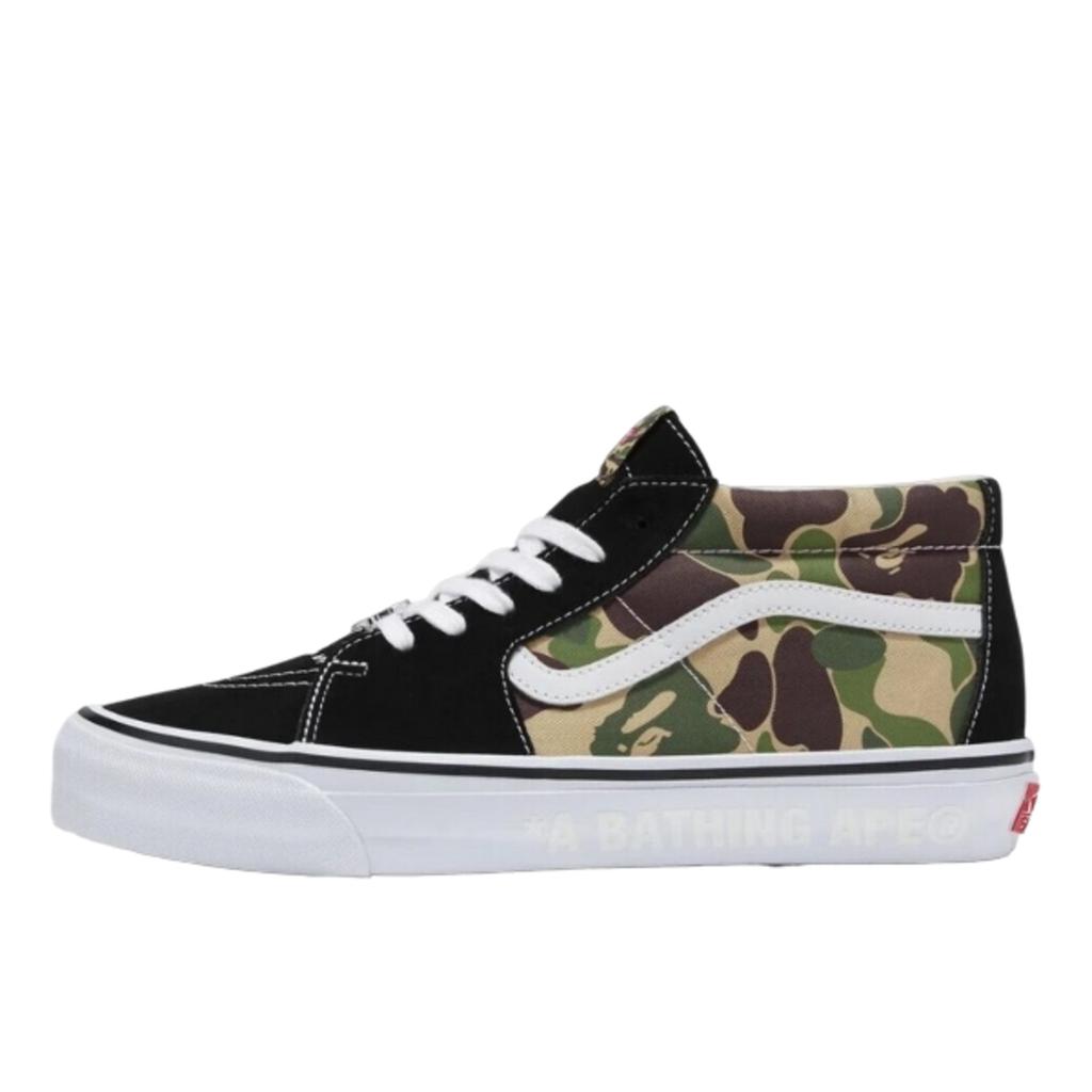 Vans LX Sk8-Mid Bape ABC Camo Black Green