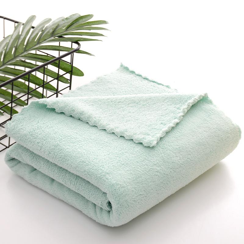 Plain-coloured Soft Absorbent Bath Towel