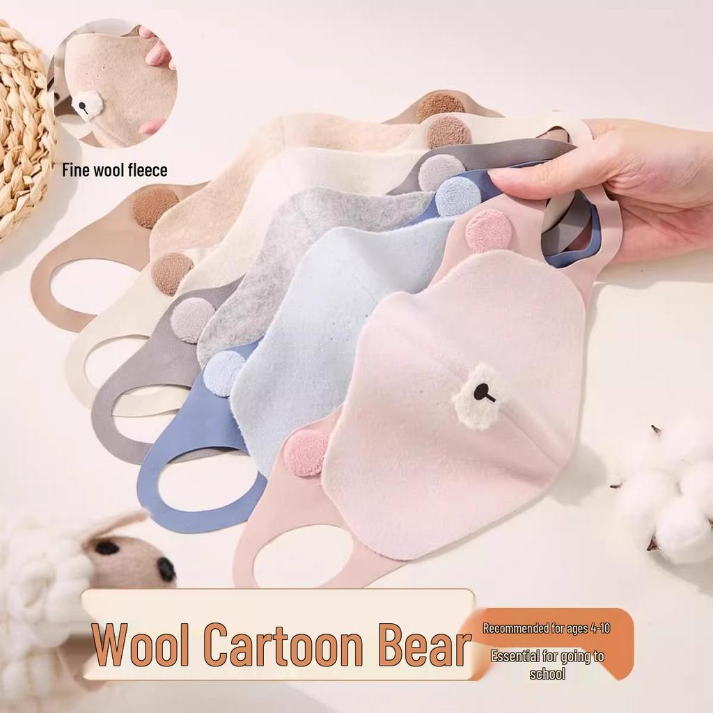 Children's Warm & Breathable Winter Mask - Velvet Lined, Wind & Cold-Resistant (025)