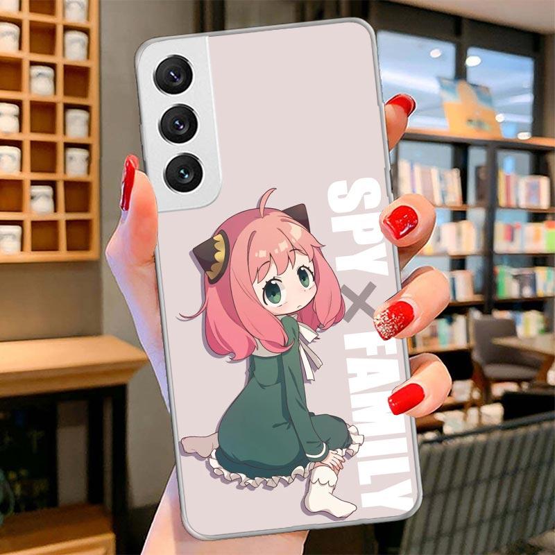 Spy Family Anya Cute Cover Phone Case For Samsung Galaxy S26 S25 Edge S24 Ultra S23 S22 Plus S21 S20 FE Soft Fundas Shell Galaxy