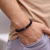 New Beaded Bracelet For Men 8mm Natural Tiger Eyes Obsidian Lava Stone Braclet Hematite Healing Braslet Stainless Steel Buckle