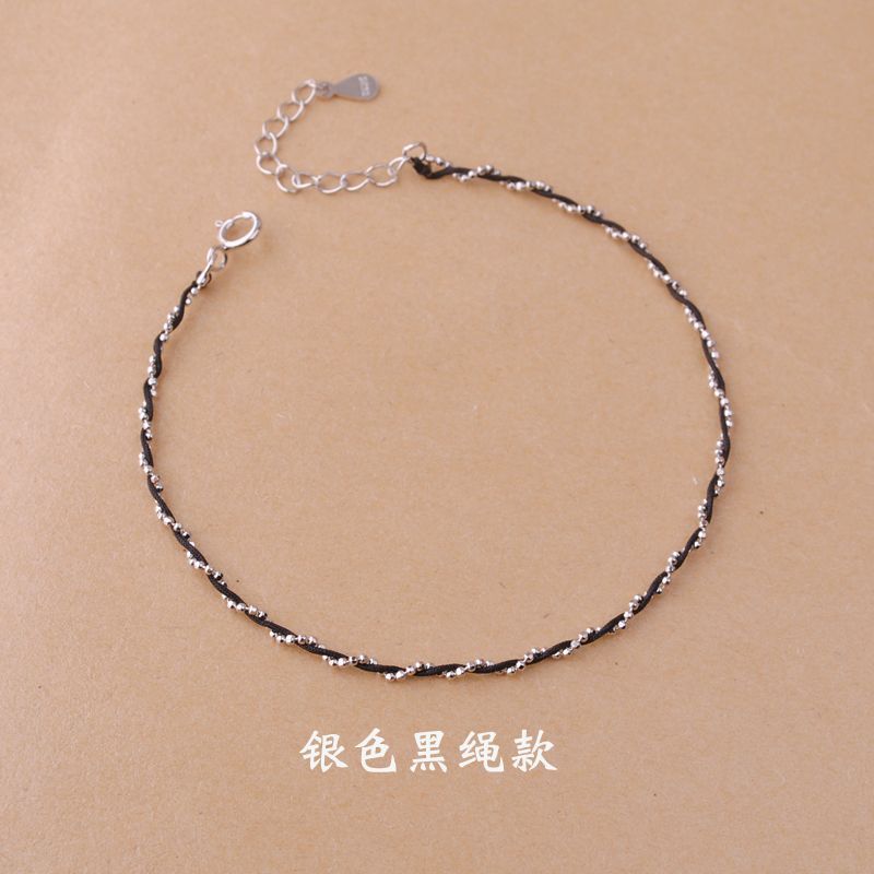 S925 Silver Twisted Red String Bracelet Slim Zodiac Jewelry Chinese Feng Shui Couple Gift Minimalist Gold Lucky Charm