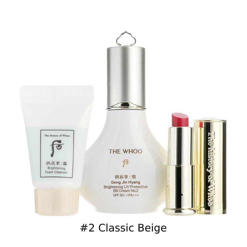 THE WHOO - Gongjinhyang Brightening UV Protective BB Cream Set - 2 Types