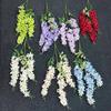 3-Pronged Artificial Faux Plants Purple Fake Blossom Bouquet  Wedding Decoration