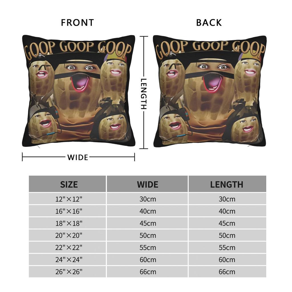 Funny The Burnt Peanut GOOP Bungulator Pillow Case Fashion Pillow Cover Comfy Pillowcases For Living Room Chair