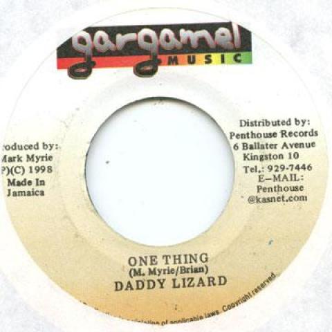 

7inch Record DADDY LIZARD - One Thing Gargamel 1988 Jamaica Reggae, Ska & Dub
