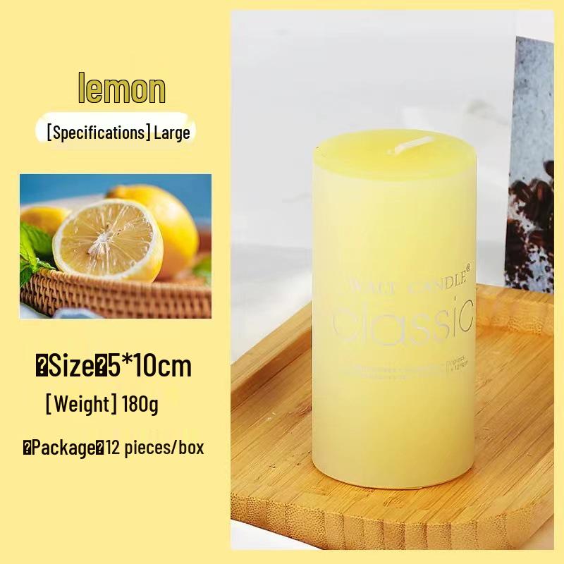 Colorful Cylindrical Scented Candles - Smokeless for Emergency, Weddings, Birthdays, and Church or Hotel Décor