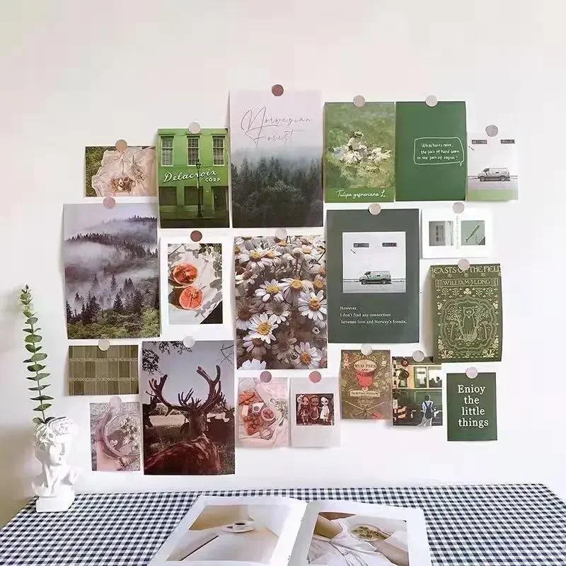 

Ins Style Beautiful Landscape Art Wall Stickers Room Bedroom Decoration Poster Cardboard DIY Self Paste Background Photo Props
