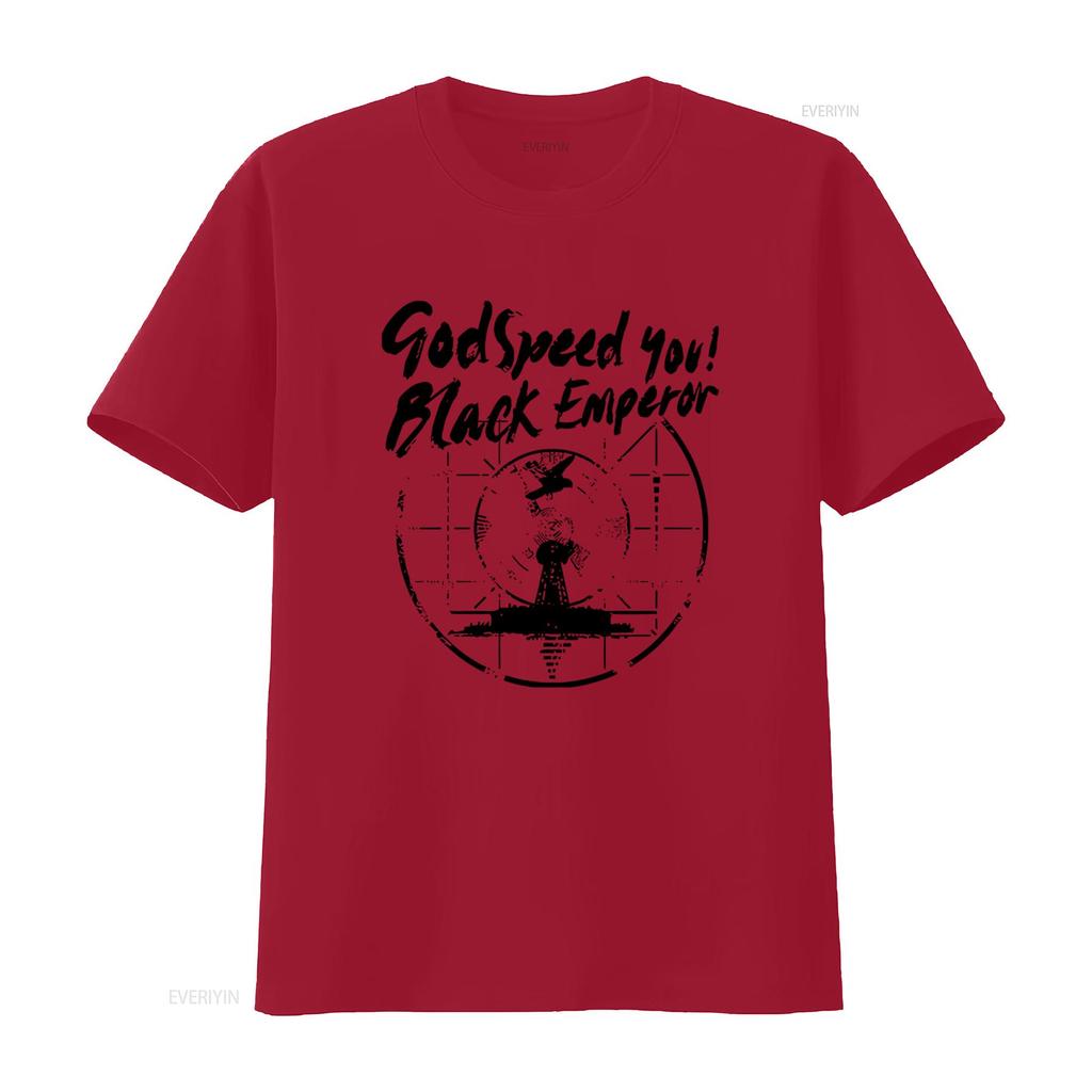 Godspeed You Black Emperor Koszulka Zespołu Unikalny Design dla Miłośników Muzyki Vintage Spierana Oddychająca Modna Unisex