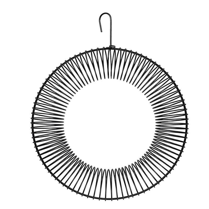 Whole  Black Wreath Feeder for Squirrels and Blue Jays
