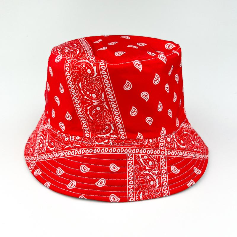 European and American new cashew flower fisherman hat, men's trendy foldable sunscreen sun hat
