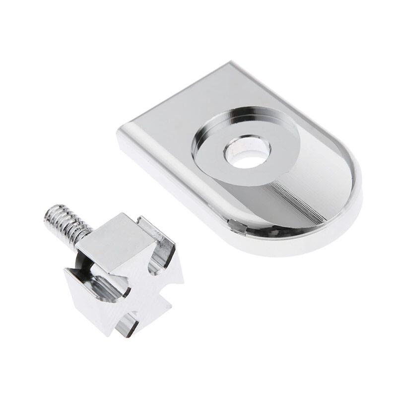 Chrome Rear Seat Bolt Screw Knob Tab Cover Set Fits For Harley Davidson 1997~17
