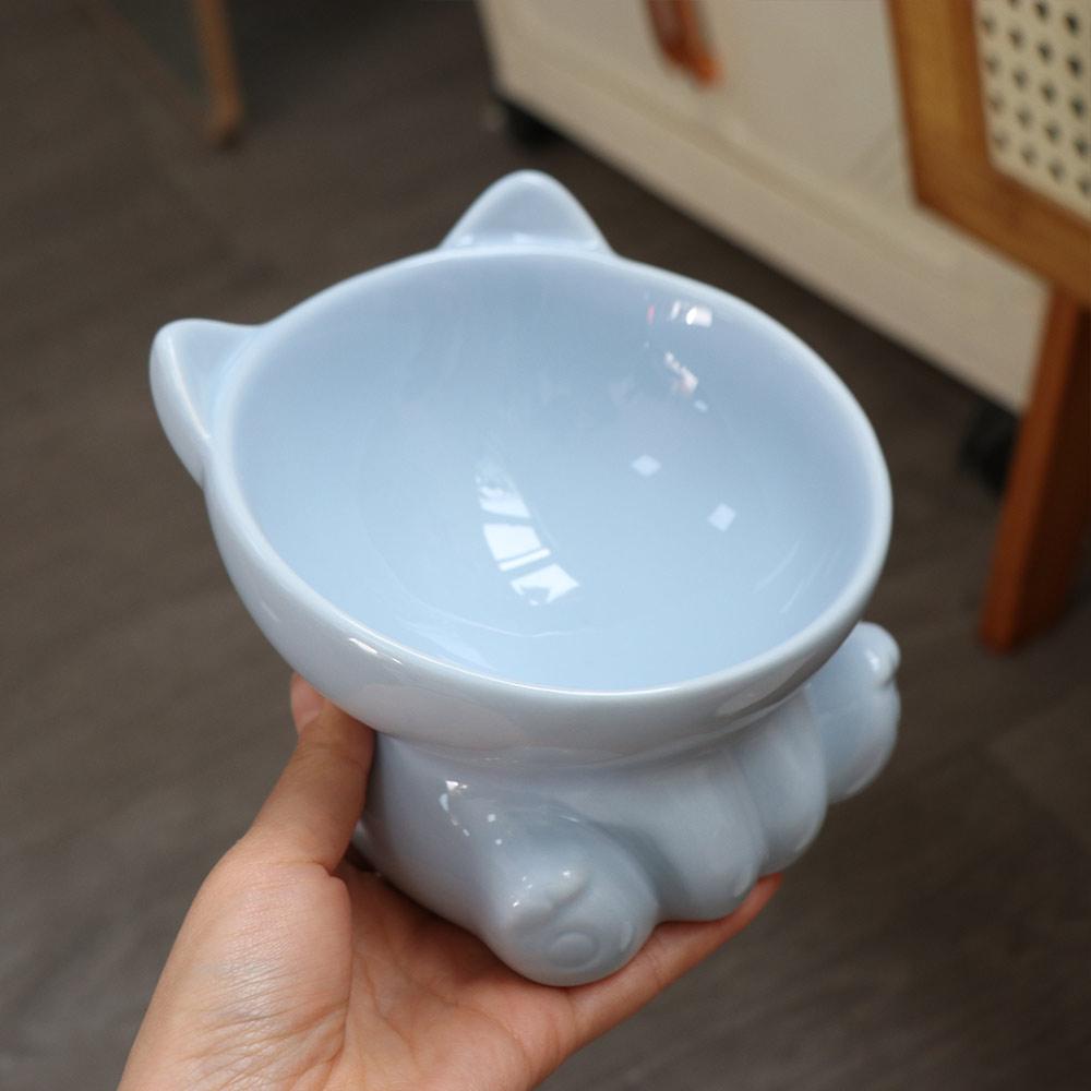 Cat Feeder Supplies Puppy Kitten Pet Feeding Bowl Water Feeder Container Cat Food Bowl Pet Supplies