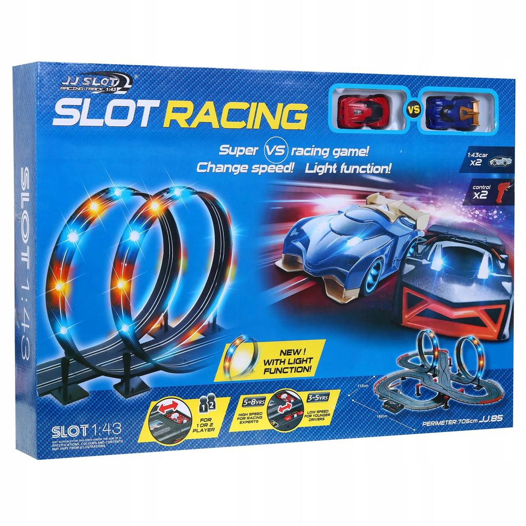 [5] LED Racing Car Track + 2 Cars 705cm Z3033