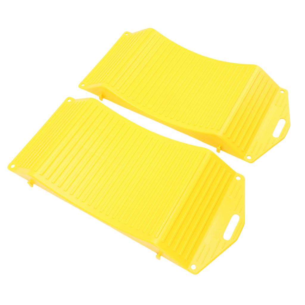 1 Pair Wheel Tire Saver Ramps Anti Slip Pad All Season Durability HDPE for Sports Cars SUVs Campers Trailers Trucks RVs