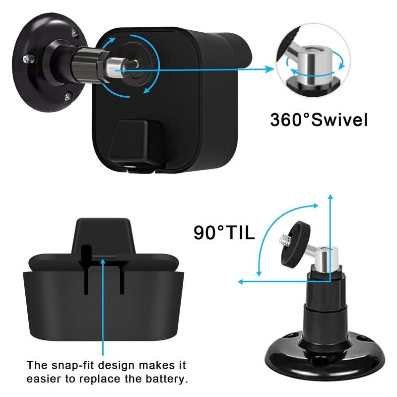 For All-New Outdoor Camera Mounts Weatherproof Protective Cover 360 Degree Adjustable Mount for Home Security Camera