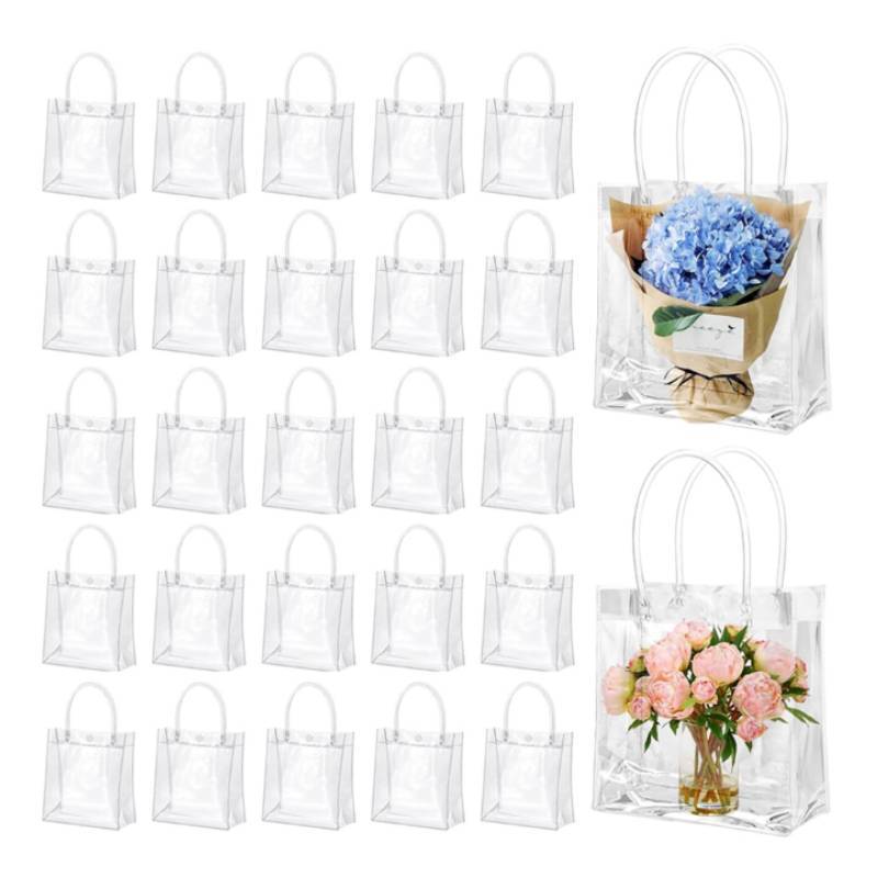 Transparent Pvc Gift Bag For Retail Packaging And Small Gifts